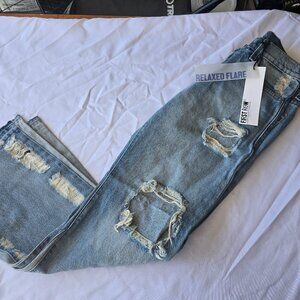 First Row Relaxed Flare Jeans Size 30